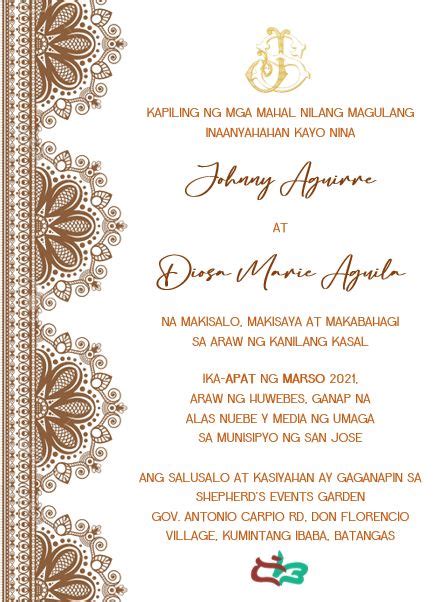 Invite in Tagalog.
